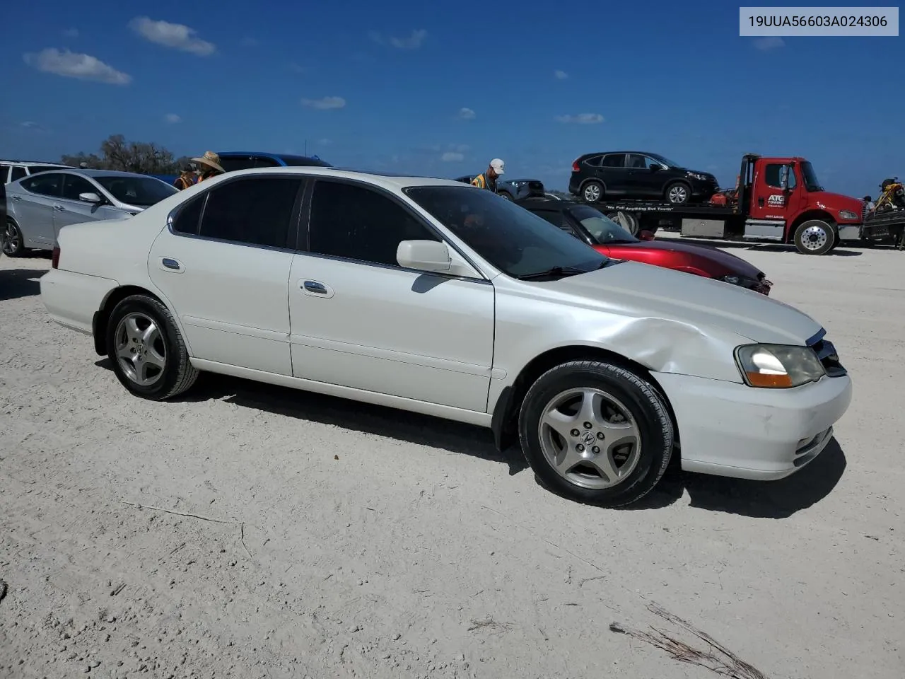 2003 Acura 3.2Tl VIN: 19UUA56603A024306 Lot: 77268744