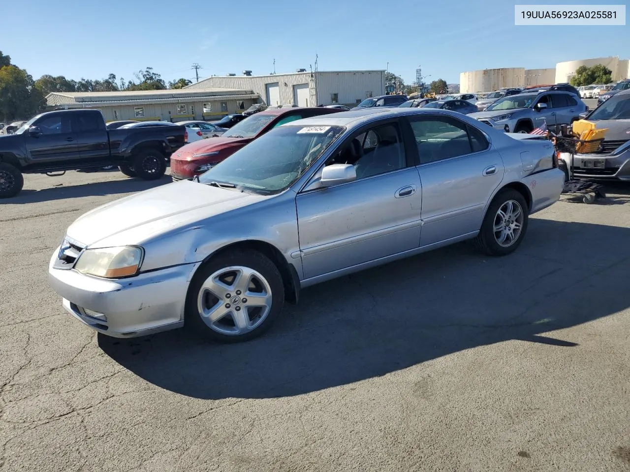 2003 Acura 3.2Tl Type-S VIN: 19UUA56923A025581 Lot: 77491454