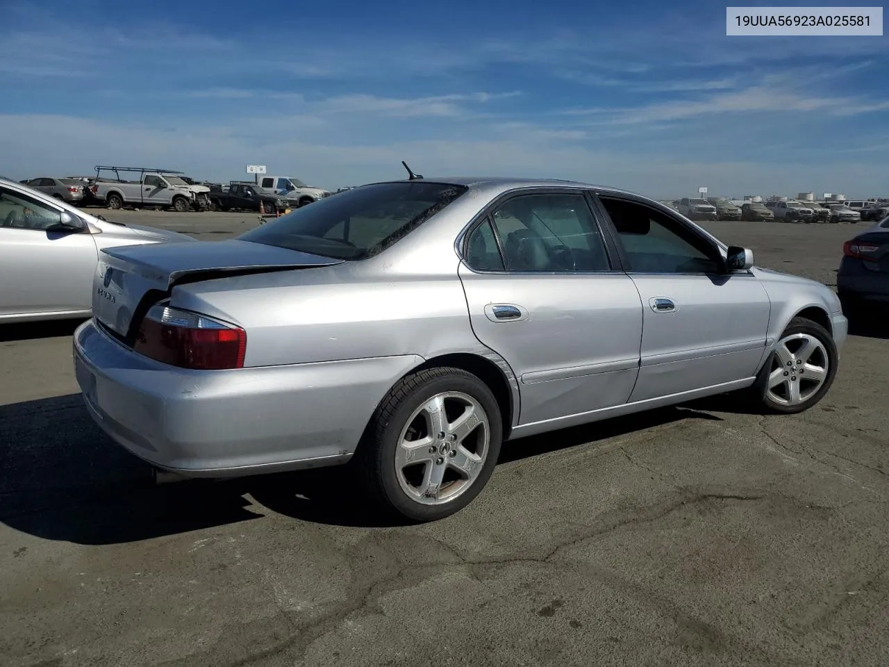 2003 Acura 3.2Tl Type-S VIN: 19UUA56923A025581 Lot: 77491454