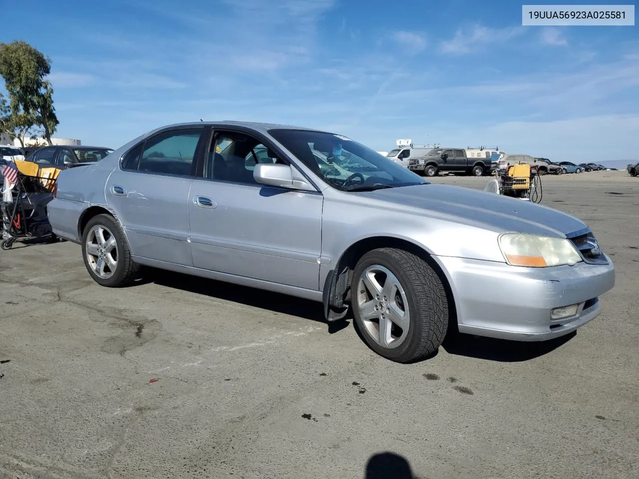 2003 Acura 3.2Tl Type-S VIN: 19UUA56923A025581 Lot: 77491454