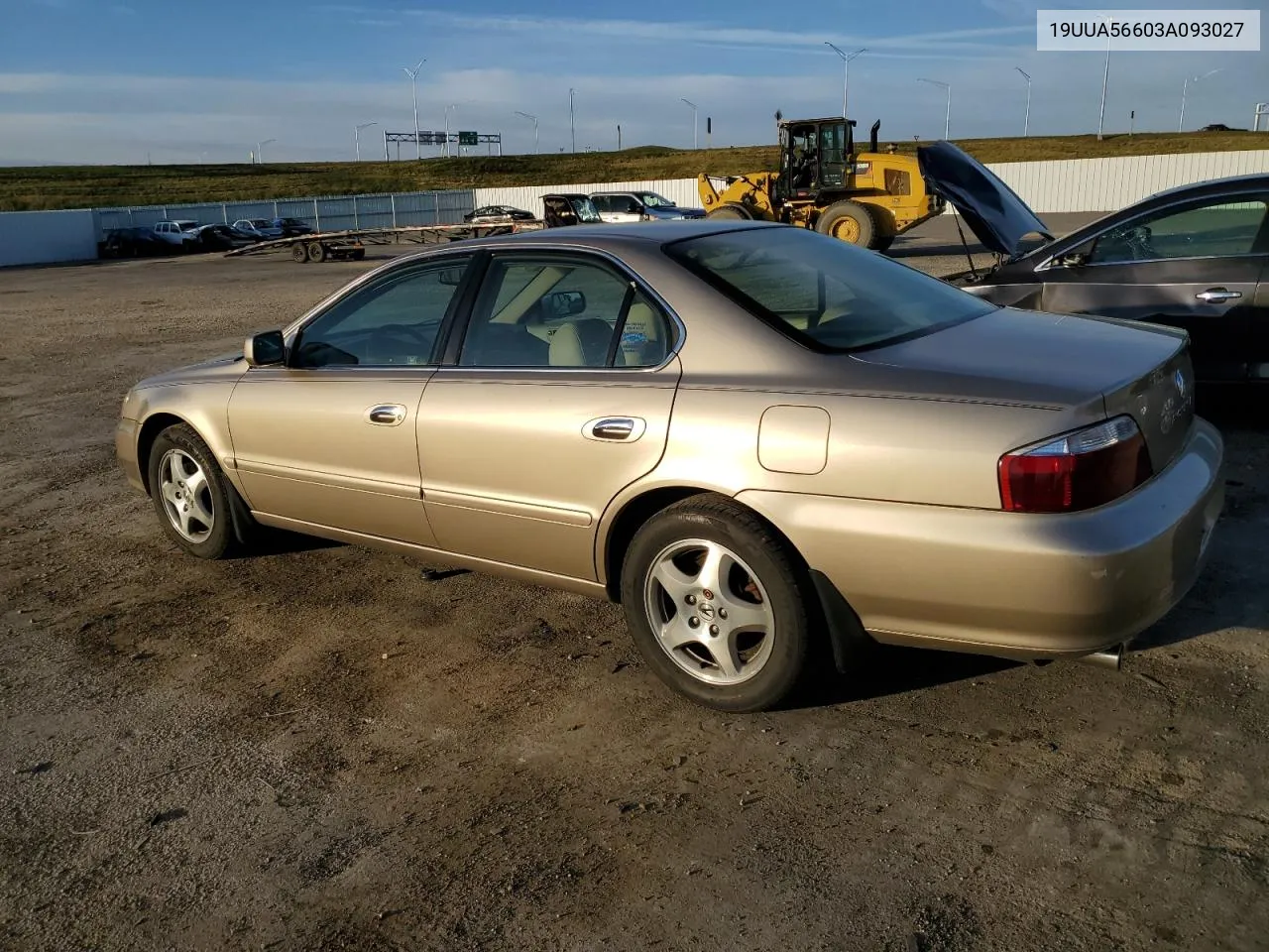 2003 Acura 3.2Tl VIN: 19UUA56603A093027 Lot: 77857784