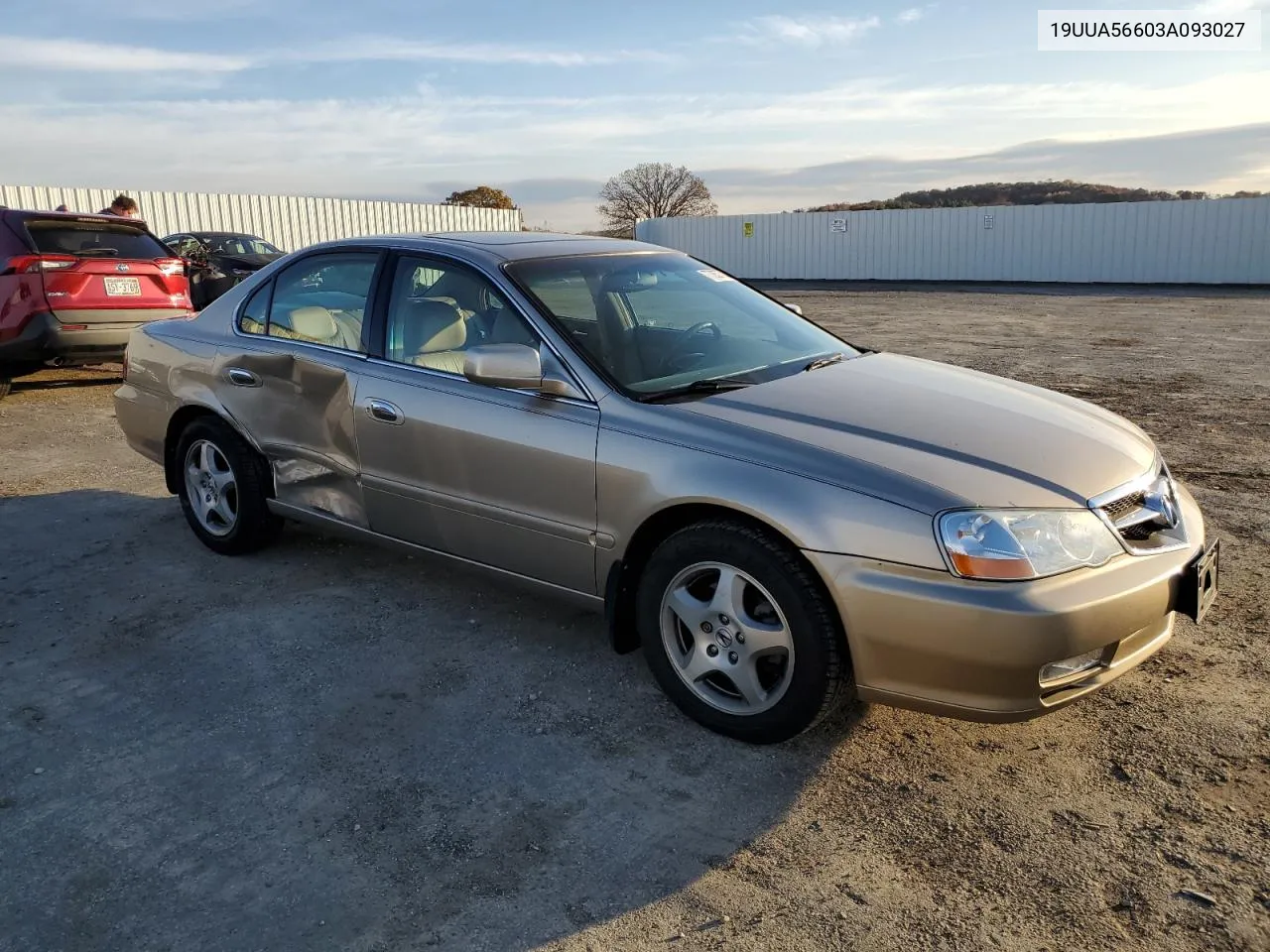 2003 Acura 3.2Tl VIN: 19UUA56603A093027 Lot: 77857784