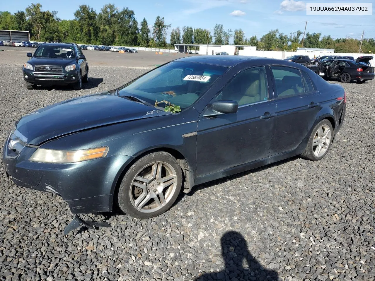 2004 Acura Tl VIN: 19UUA66294A037902 Lot: 72589054