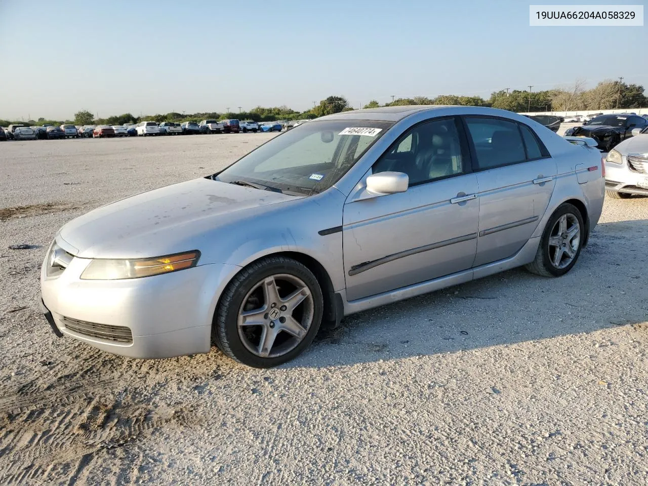 2004 Acura Tl VIN: 19UUA66204A058329 Lot: 74640774