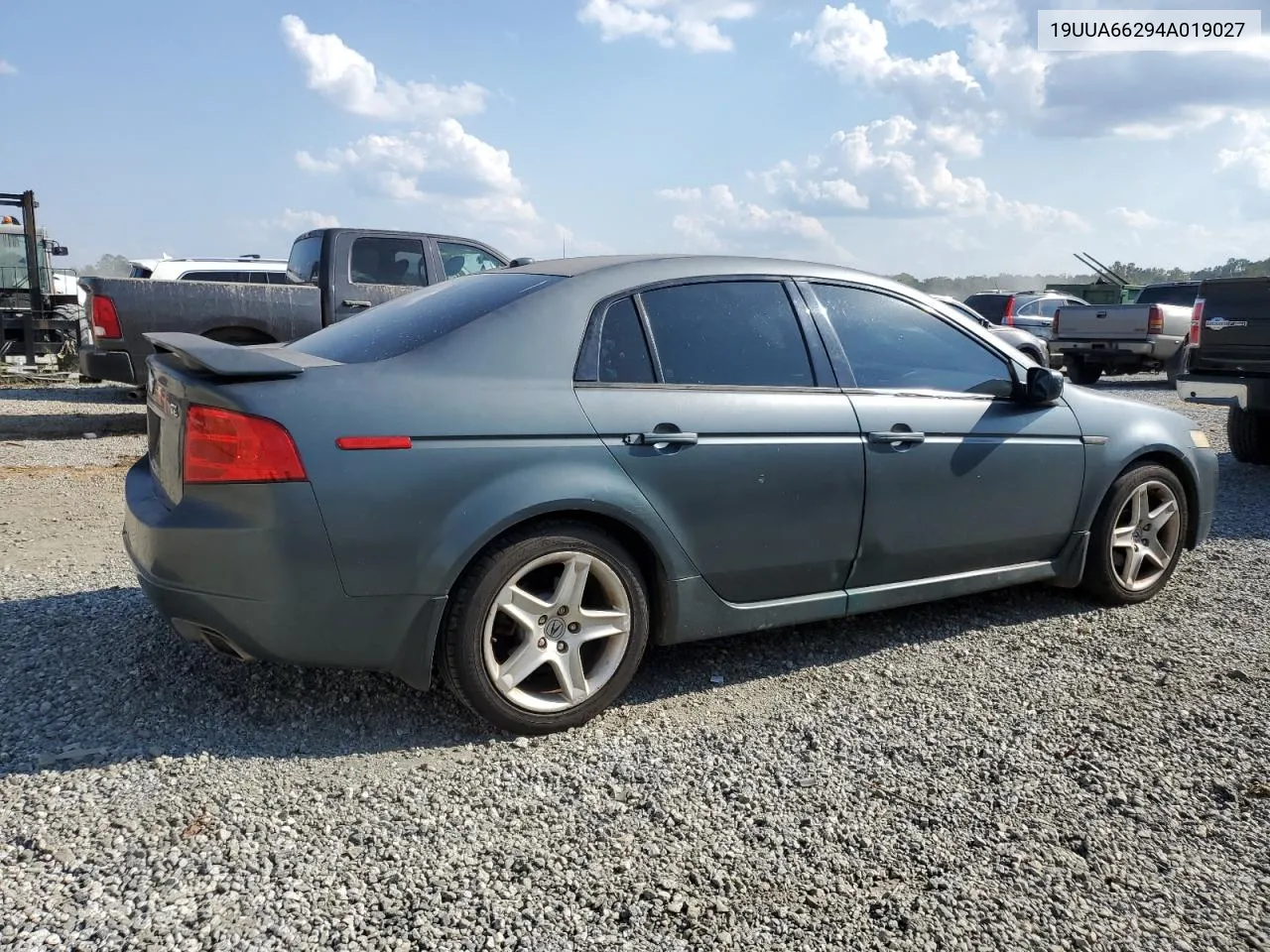 2004 Acura Tl VIN: 19UUA66294A019027 Lot: 74842784