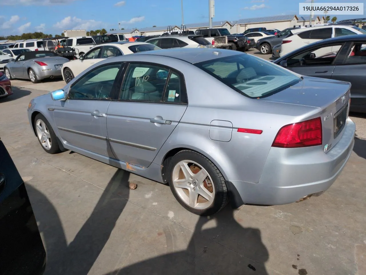 2004 Acura Tl VIN: 19UUA66294A017326 Lot: 75056834