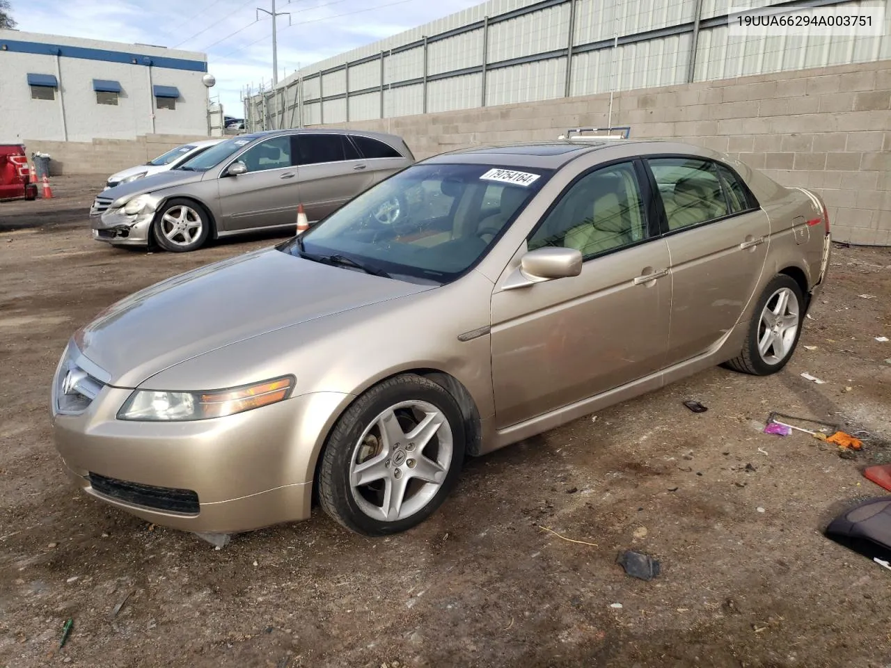 2004 Acura Tl VIN: 19UUA66294A003751 Lot: 79754164