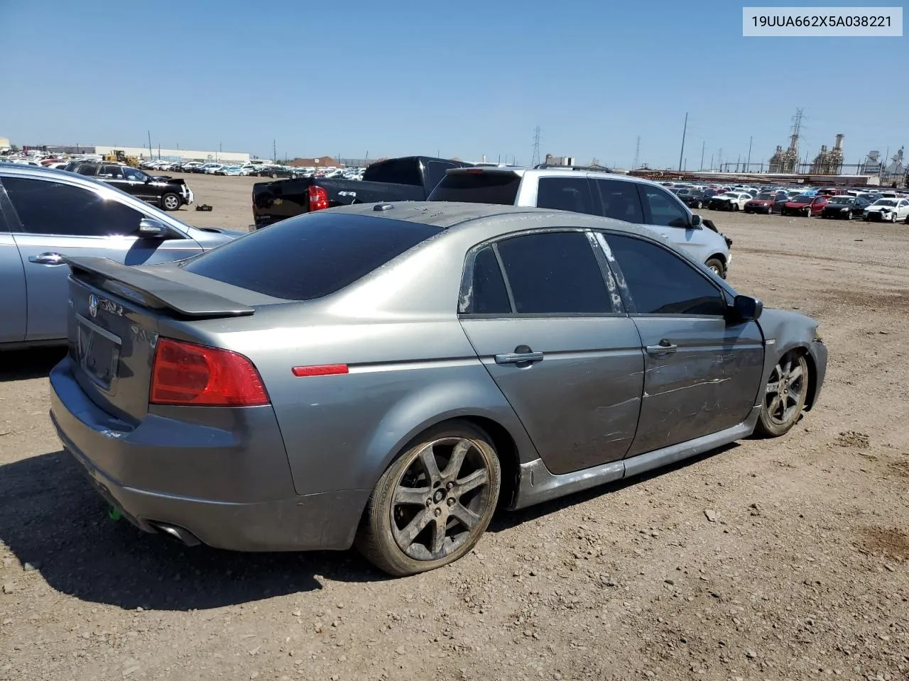 2005 Acura Tl VIN: 19UUA662X5A038221 Lot: 70057514