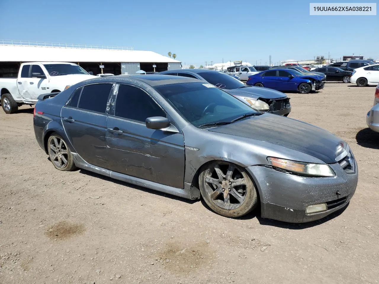 2005 Acura Tl VIN: 19UUA662X5A038221 Lot: 70057514