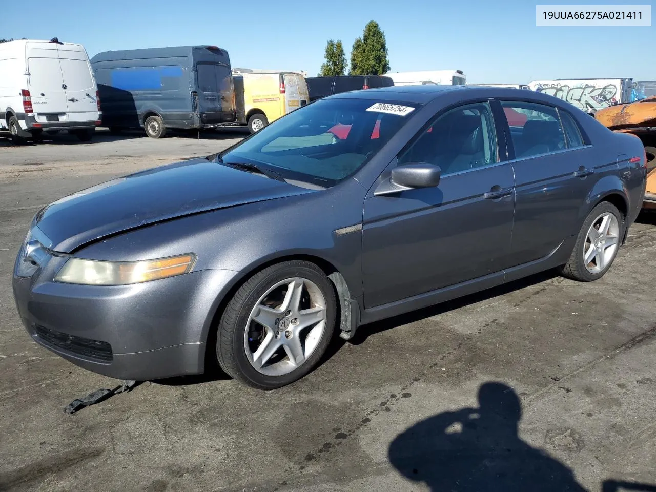 2005 Acura Tl VIN: 19UUA66275A021411 Lot: 70665754