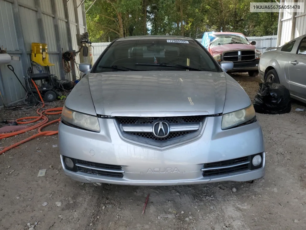 2005 Acura Tl VIN: 19UUA65675A051478 Lot: 72969194