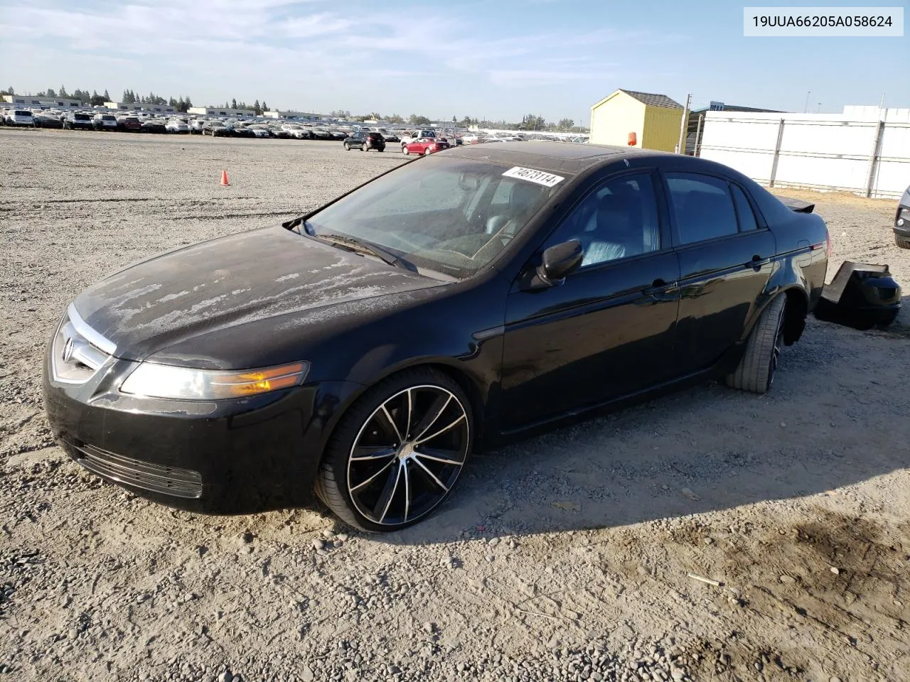 2005 Acura Tl VIN: 19UUA66205A058624 Lot: 74673114