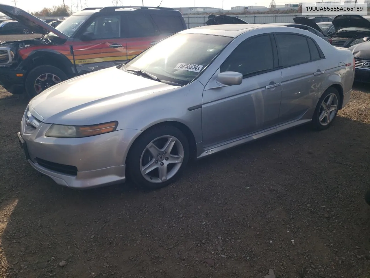 2005 Acura Tl VIN: 19UUA65555A065189 Lot: 76655334