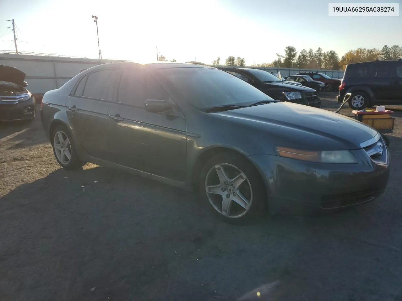 2005 Acura Tl VIN: 19UUA66295A038274 Lot: 76735094