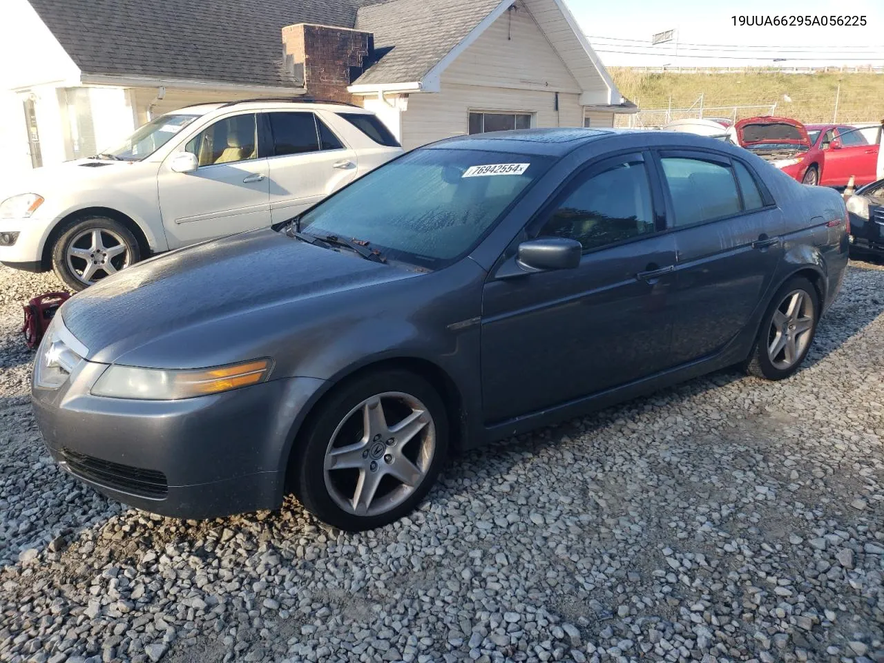 2005 Acura Tl VIN: 19UUA66295A056225 Lot: 76942554