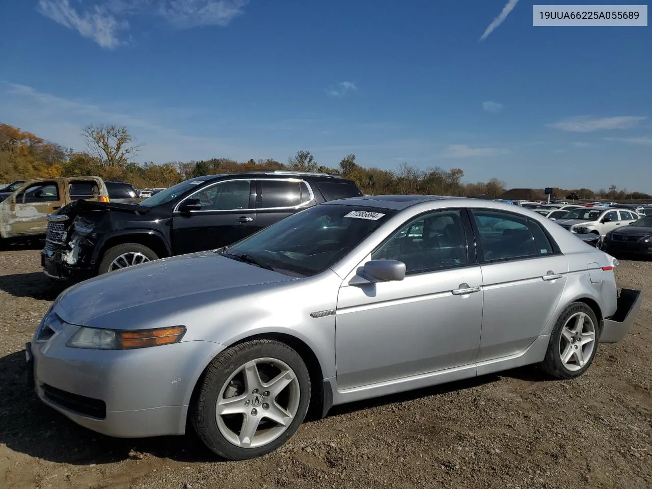 2005 Acura Tl VIN: 19UUA66225A055689 Lot: 77385894