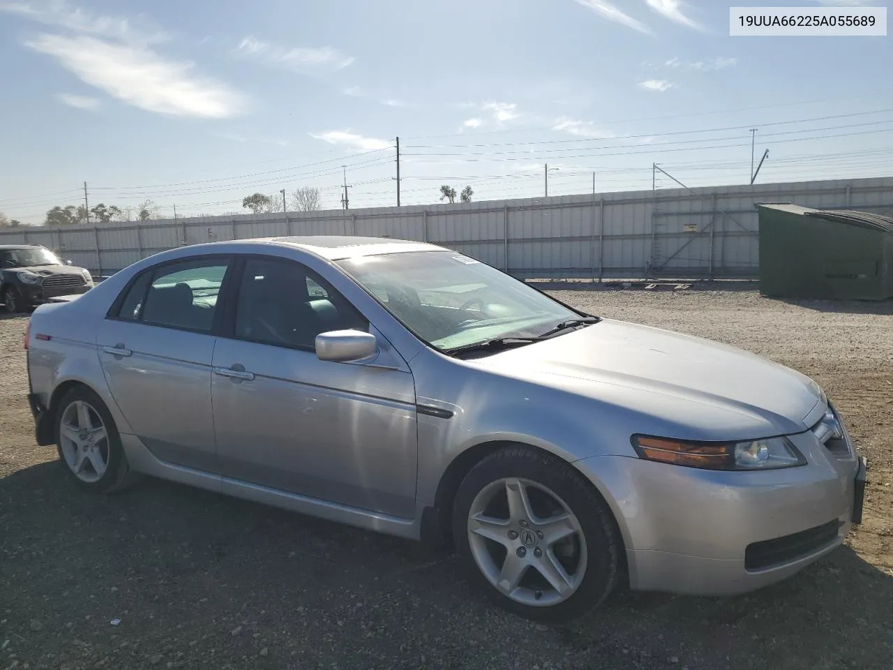 2005 Acura Tl VIN: 19UUA66225A055689 Lot: 77385894