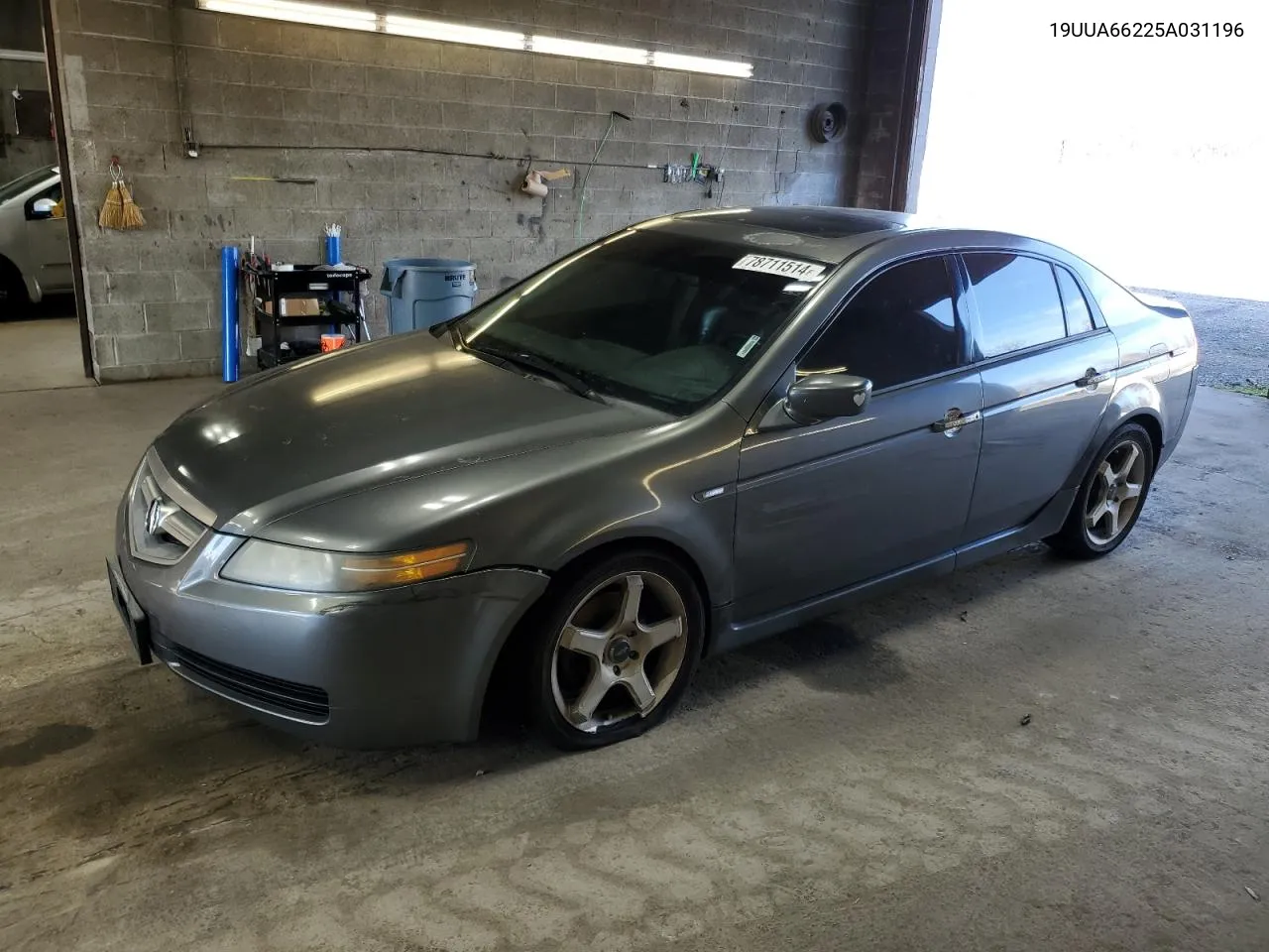 2005 Acura Tl VIN: 19UUA66225A031196 Lot: 78711514