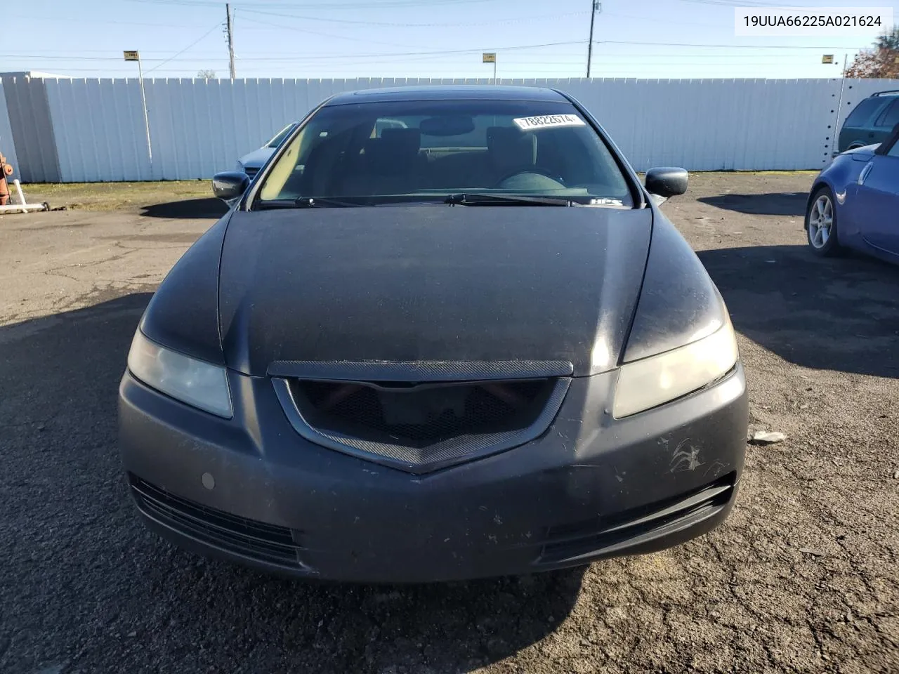 2005 Acura Tl VIN: 19UUA66225A021624 Lot: 78822674