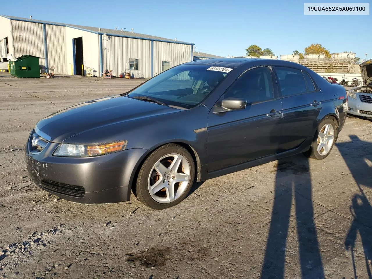 2005 Acura Tl VIN: 19UUA662X5A069100 Lot: 81497194