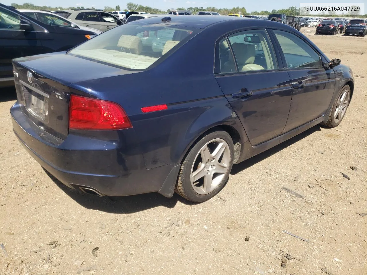 2006 Acura 3.2Tl VIN: 19UUA66216A047729 Lot: 58239094