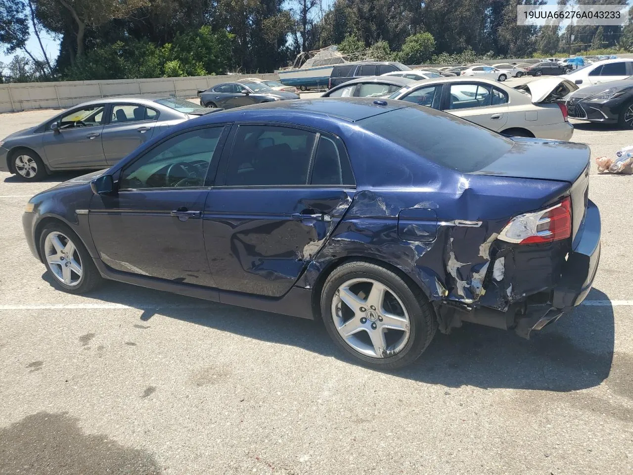 2006 Acura 3.2Tl VIN: 19UUA66276A043233 Lot: 61841924