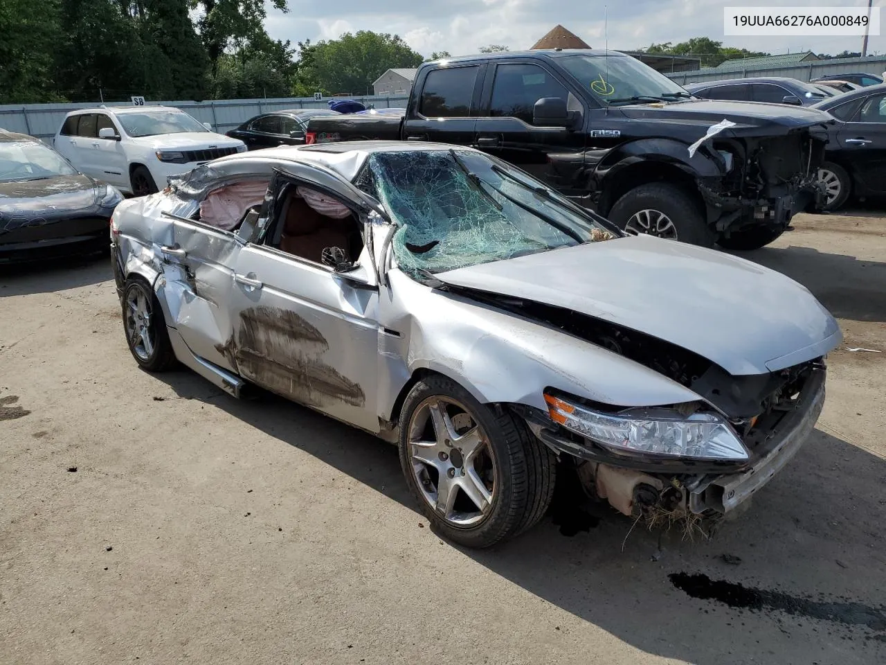 2006 Acura 3.2Tl VIN: 19UUA66276A000849 Lot: 65347954