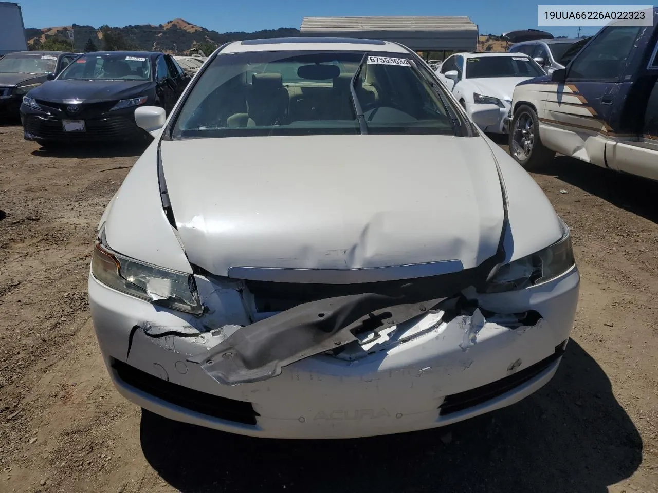 2006 Acura 3.2Tl VIN: 19UUA66226A022323 Lot: 67553634