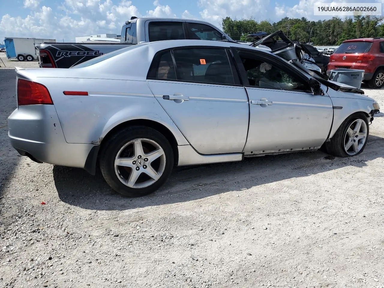 2006 Acura 3.2Tl VIN: 19UUA66286A002660 Lot: 69194614