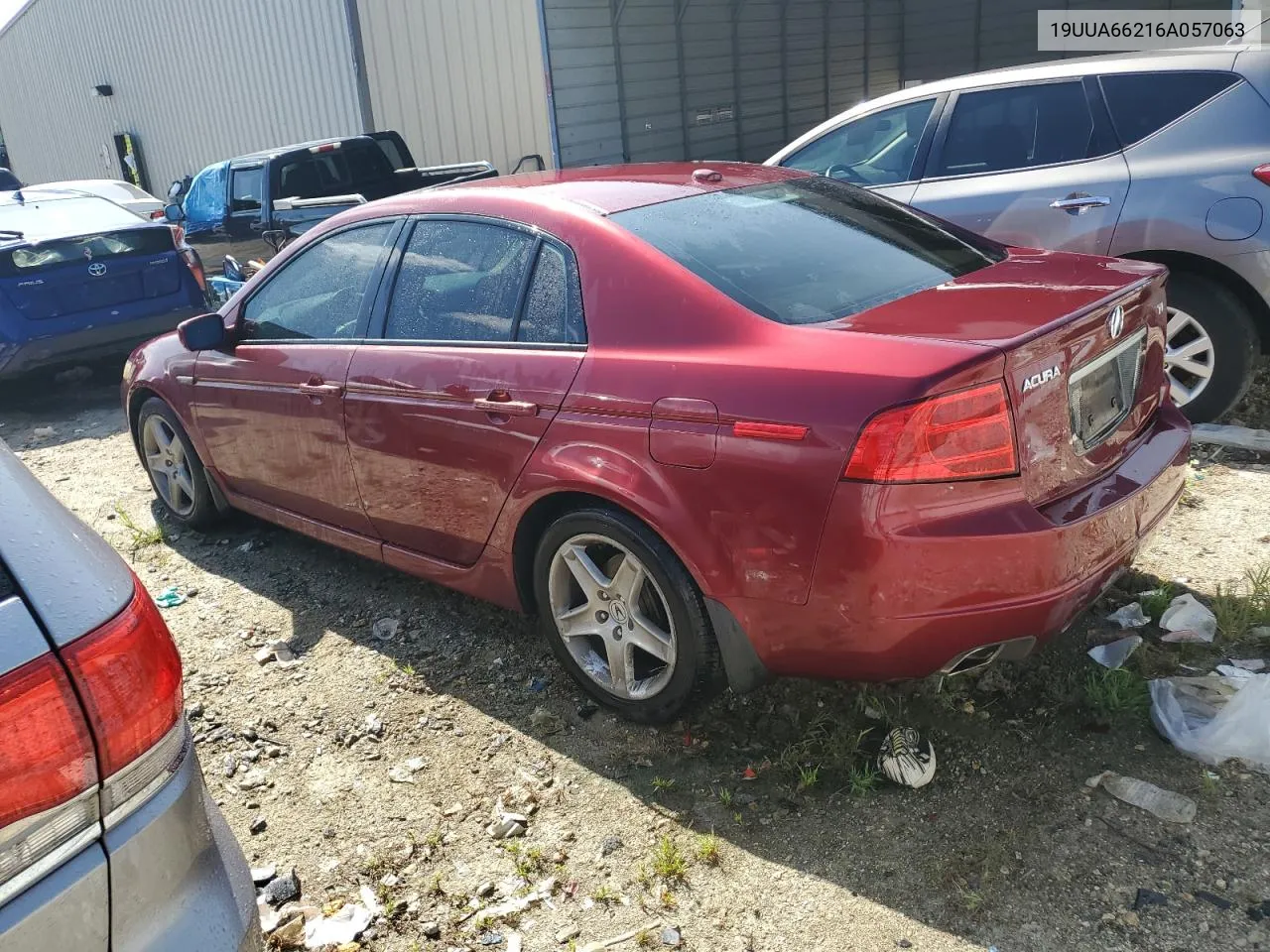 2006 Acura 3.2Tl VIN: 19UUA66216A057063 Lot: 69465314