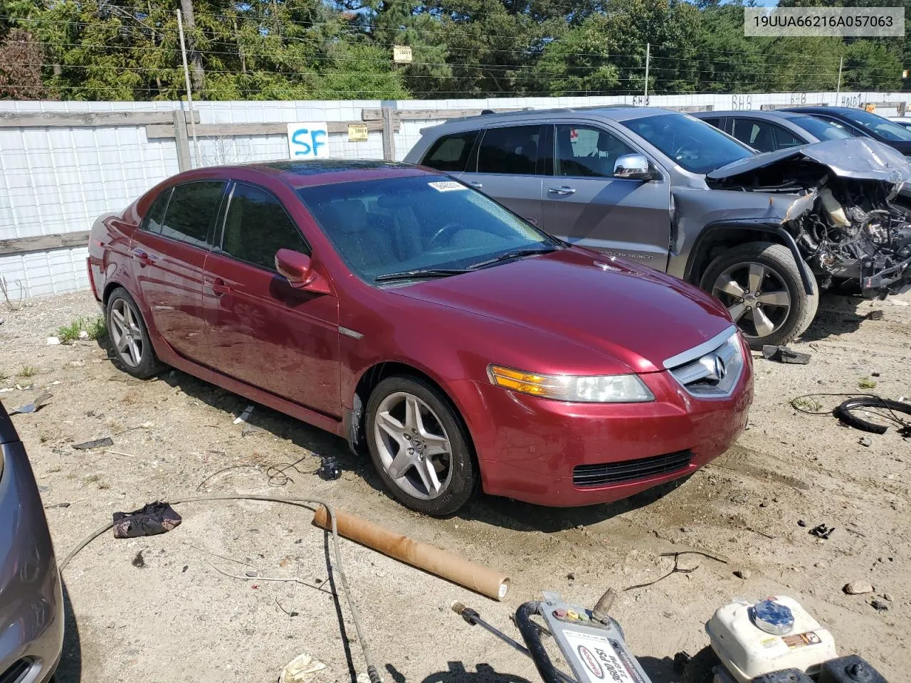 2006 Acura 3.2Tl VIN: 19UUA66216A057063 Lot: 69465314