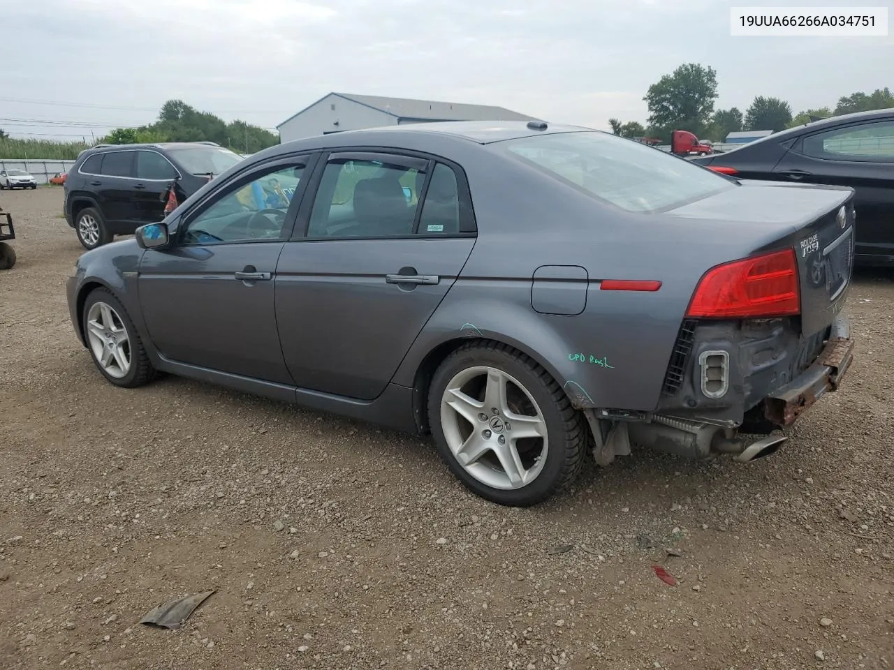 2006 Acura 3.2Tl VIN: 19UUA66266A034751 Lot: 69977044