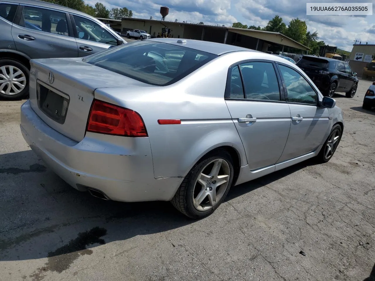 2006 Acura 3.2Tl VIN: 19UUA66276A035505 Lot: 70694774