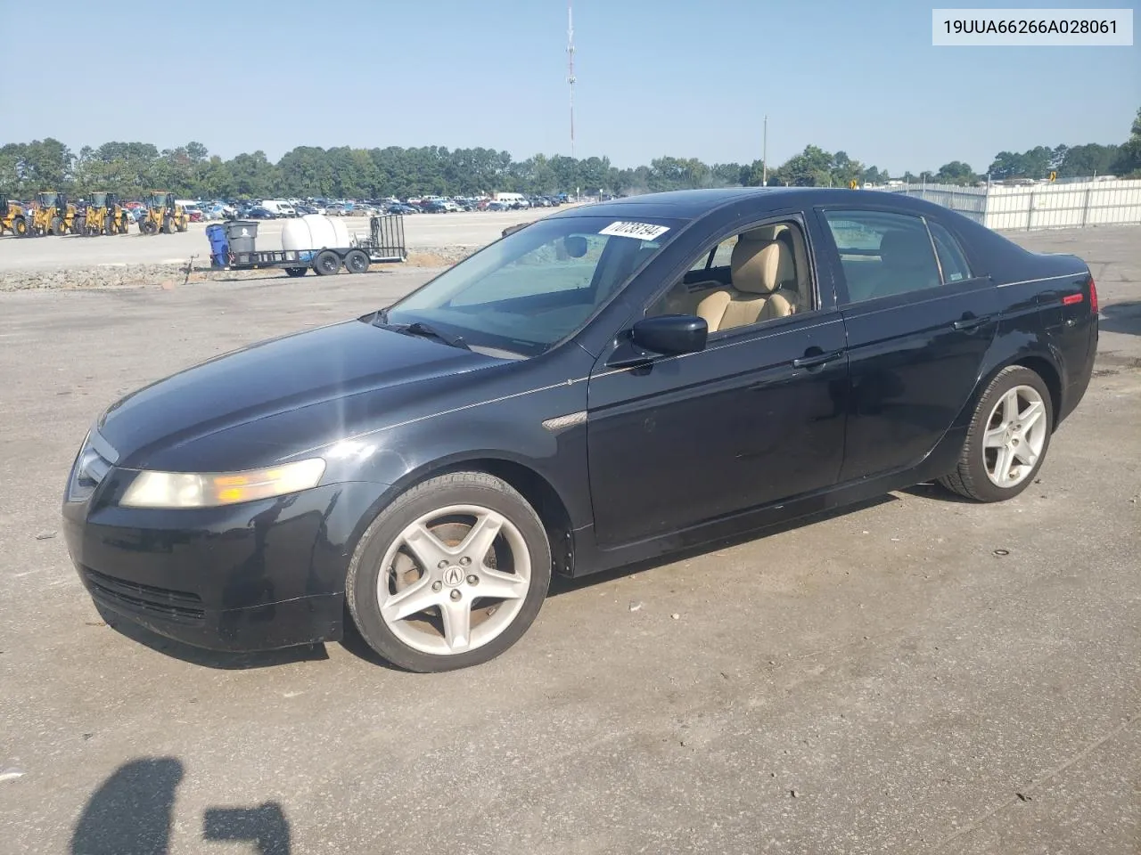 2006 Acura 3.2Tl VIN: 19UUA66266A028061 Lot: 70738194