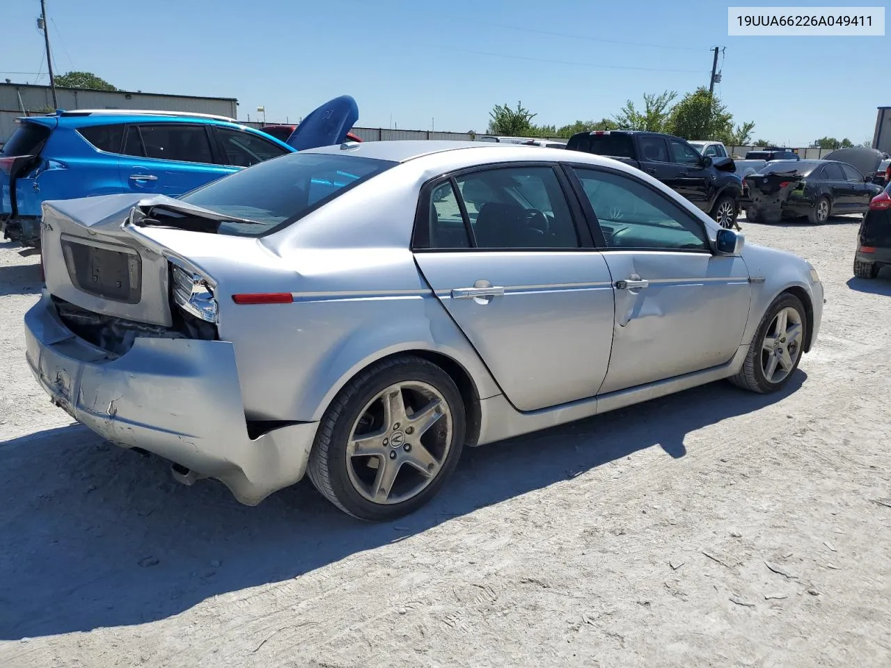 2006 Acura 3.2Tl VIN: 19UUA66226A049411 Lot: 71156534