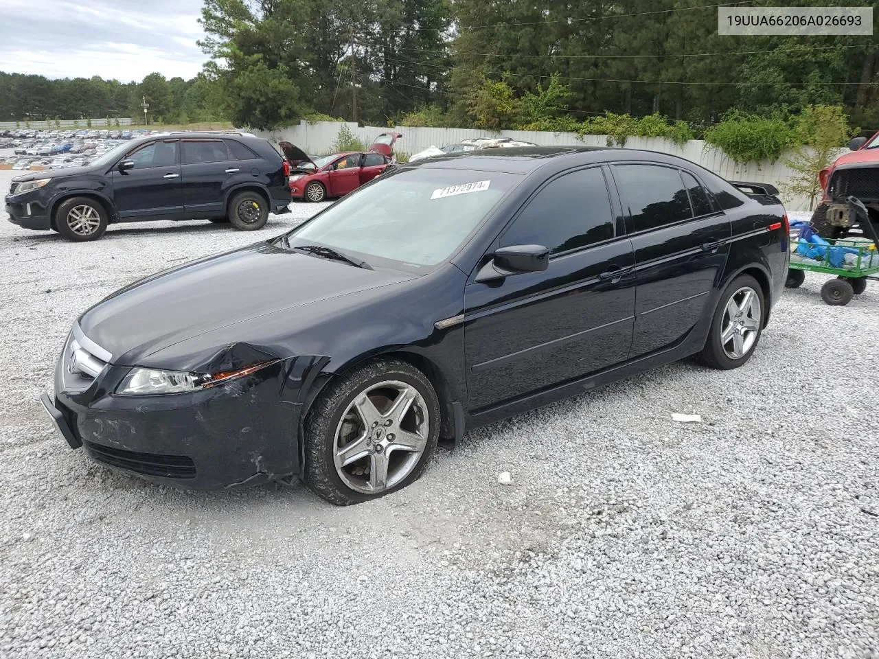 2006 Acura 3.2Tl VIN: 19UUA66206A026693 Lot: 71372974