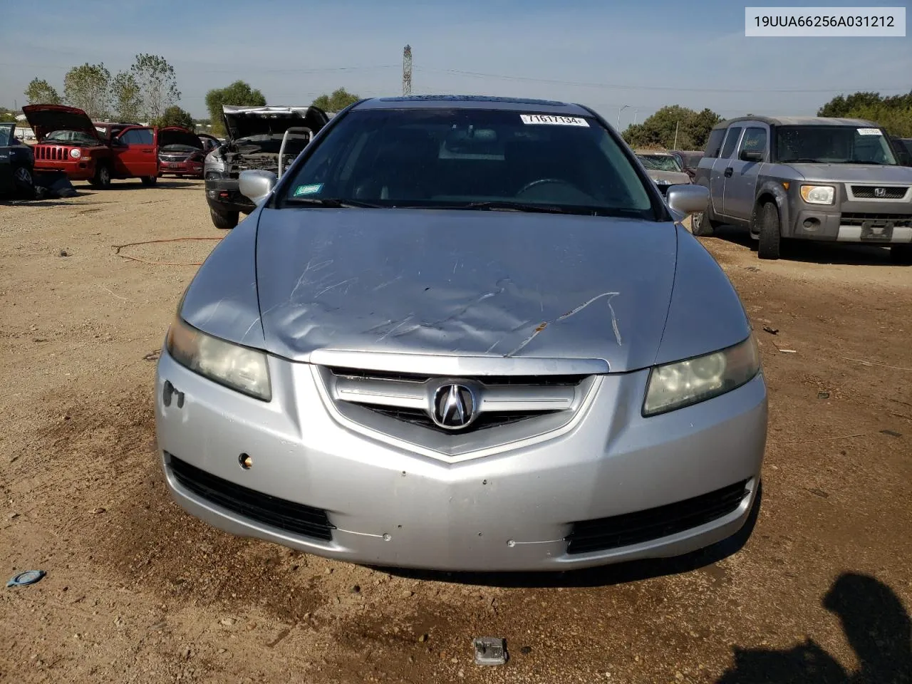 2006 Acura 3.2Tl VIN: 19UUA66256A031212 Lot: 71617134