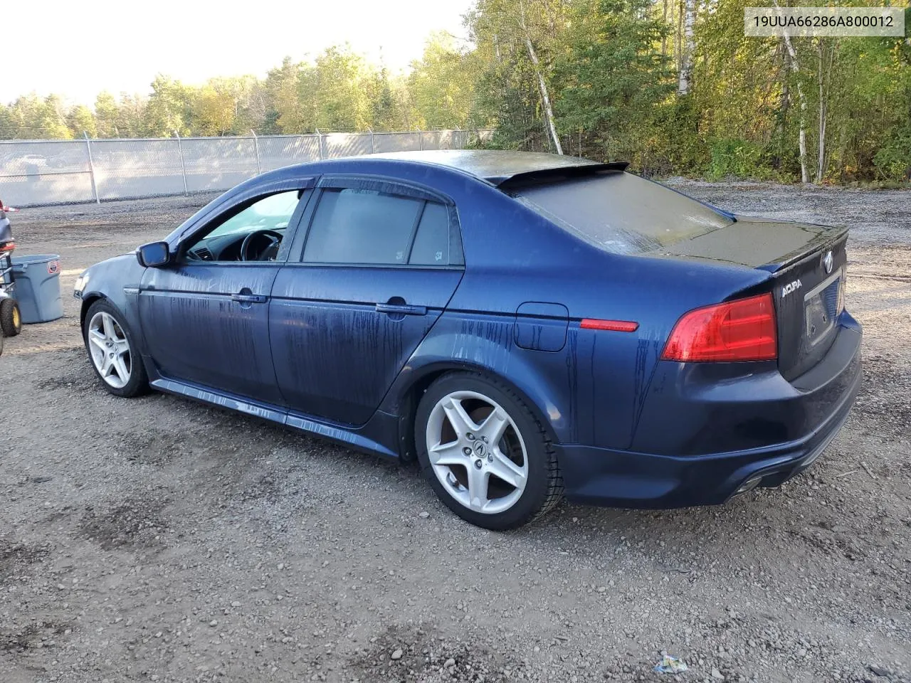 2006 Acura 3.2Tl VIN: 19UUA66286A800012 Lot: 72958274