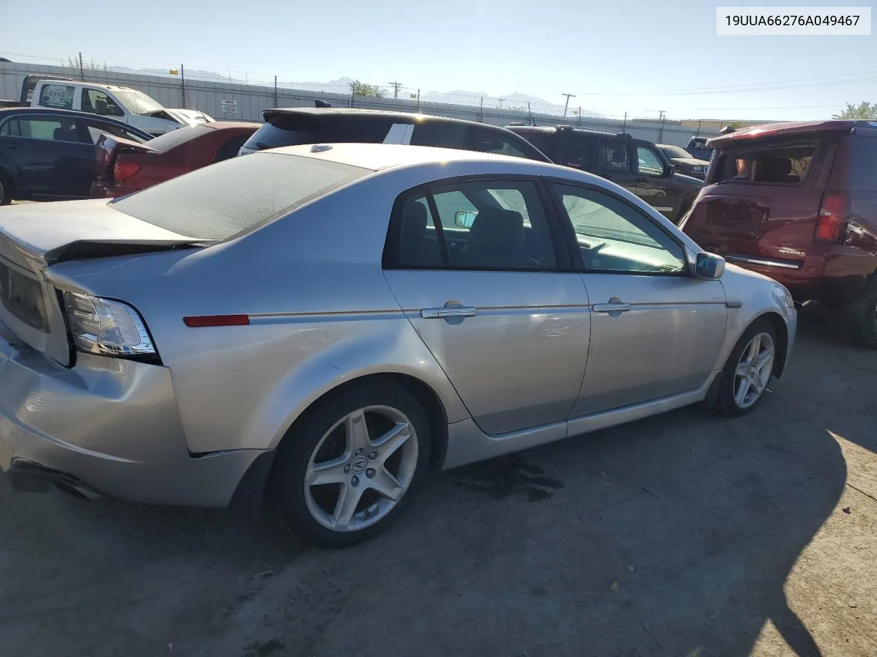 2006 Acura 3.2Tl VIN: 19UUA66276A049467 Lot: 73305714