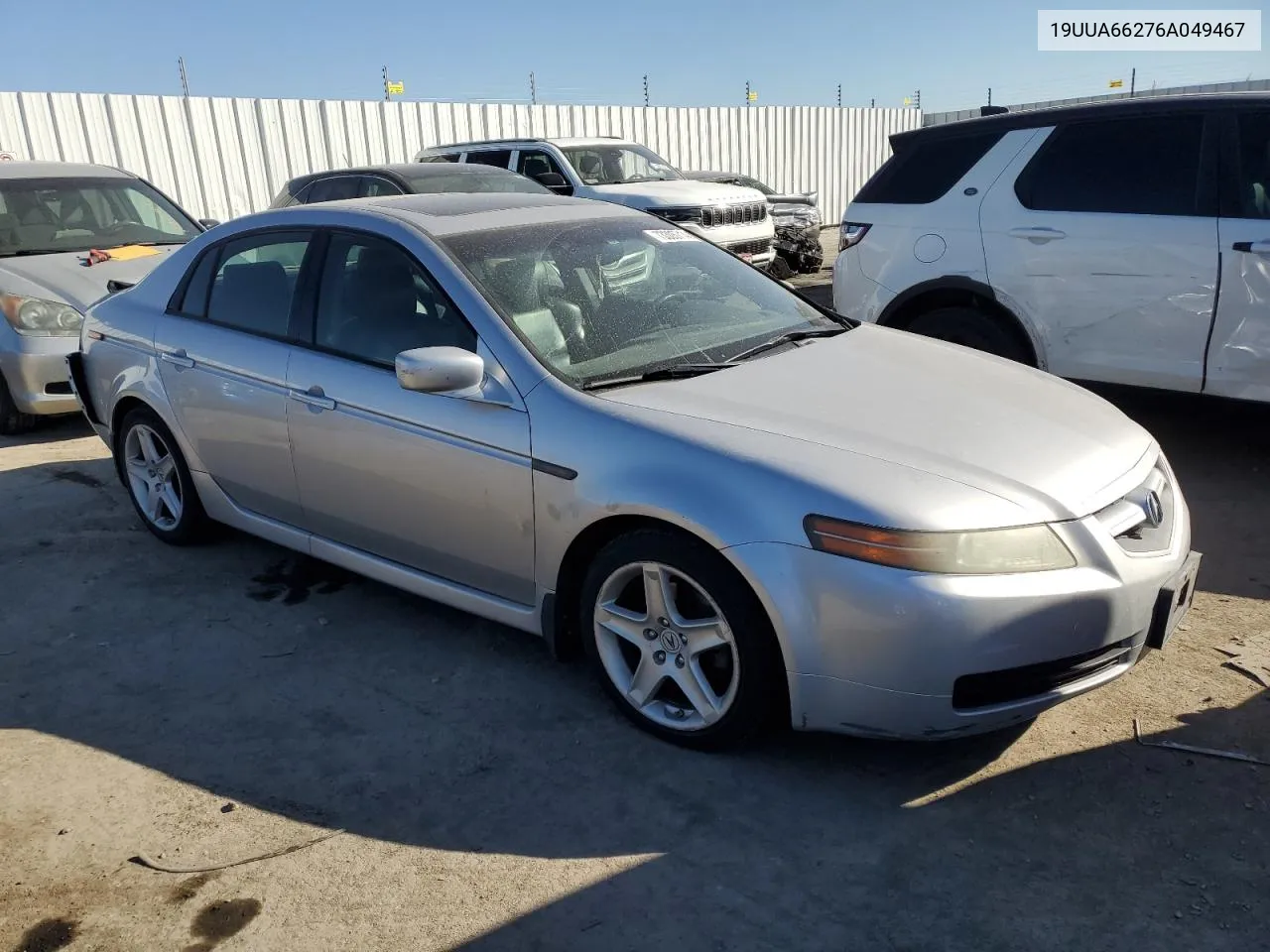 2006 Acura 3.2Tl VIN: 19UUA66276A049467 Lot: 73305714