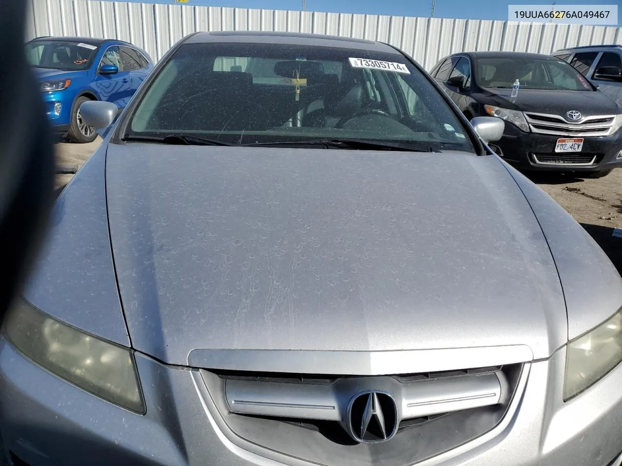 2006 Acura 3.2Tl VIN: 19UUA66276A049467 Lot: 73305714