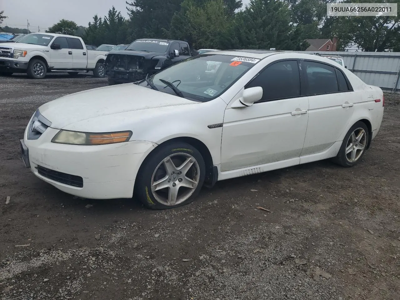 2006 Acura 3.2Tl VIN: 19UUA66256A022011 Lot: 73536584