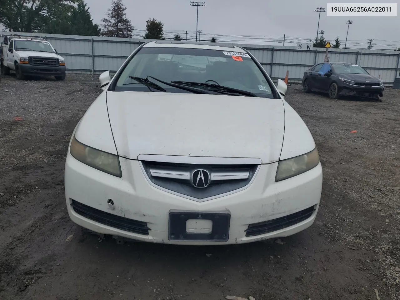 2006 Acura 3.2Tl VIN: 19UUA66256A022011 Lot: 73536584