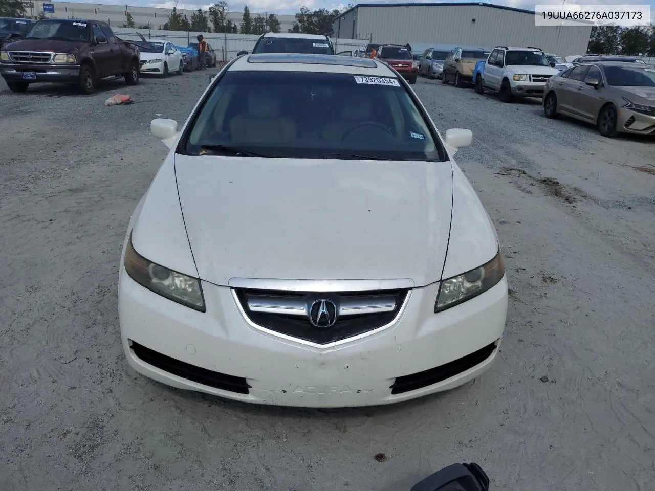 2006 Acura 3.2Tl VIN: 19UUA66276A037173 Lot: 73920354