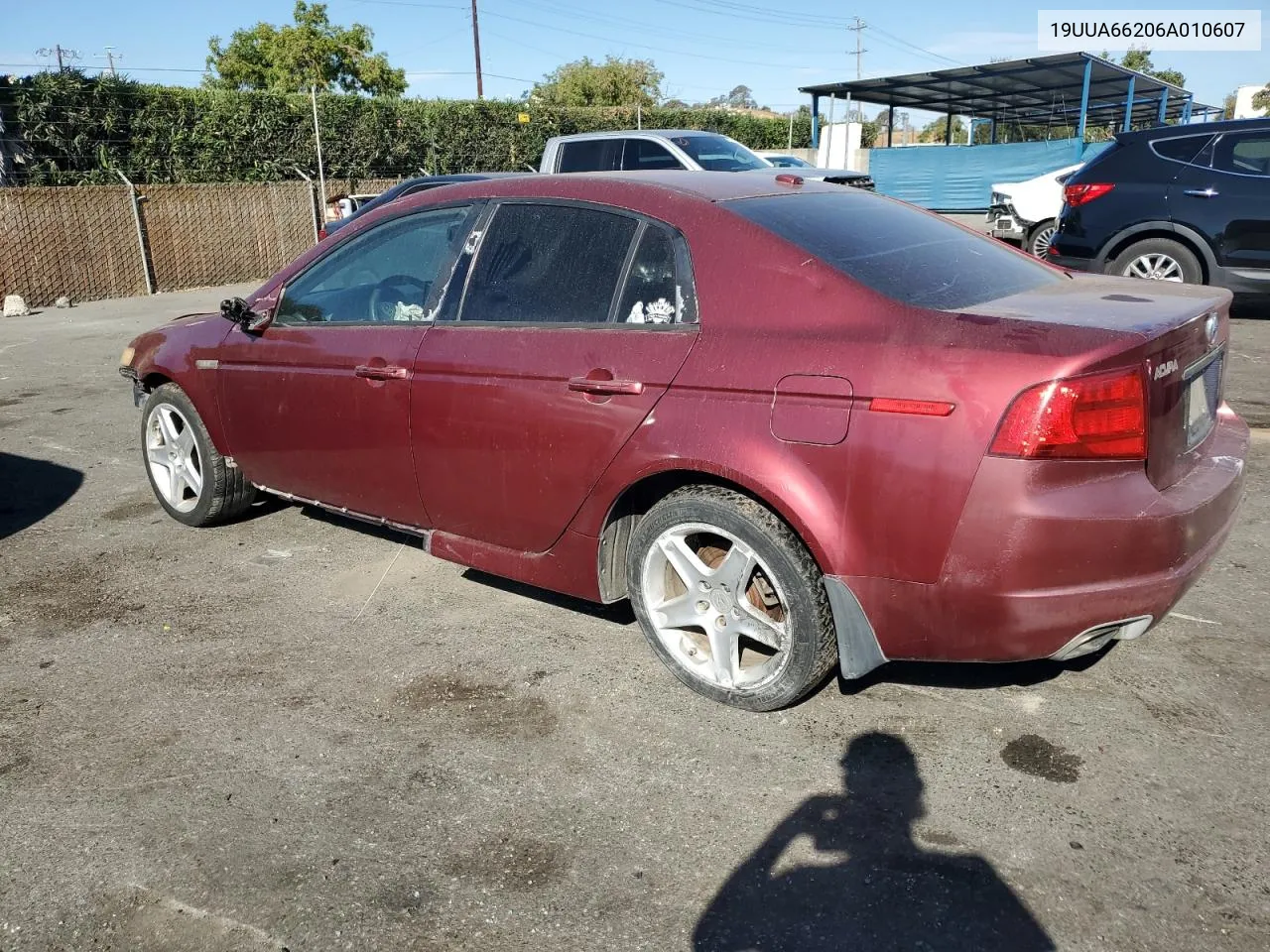 2006 Acura 3.2Tl VIN: 19UUA66206A010607 Lot: 74391564