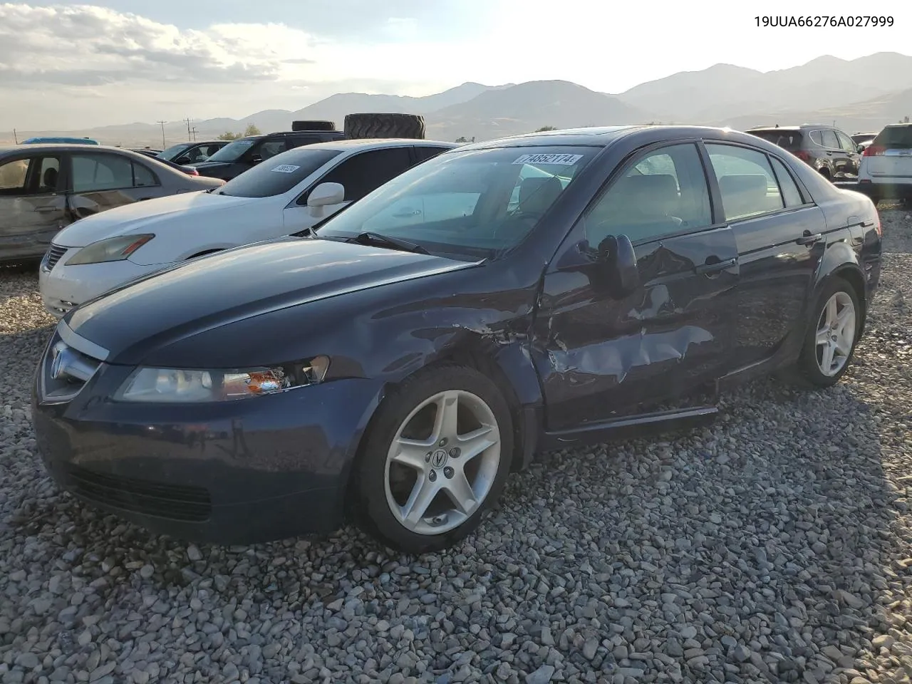 2006 Acura 3.2Tl VIN: 19UUA66276A027999 Lot: 74852174