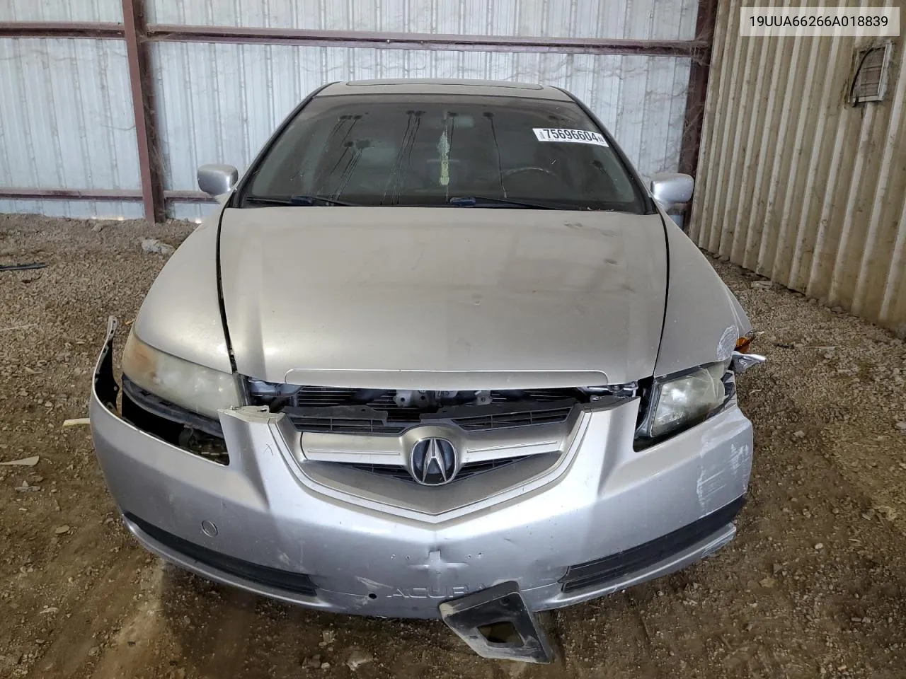 2006 Acura 3.2Tl VIN: 19UUA66266A018839 Lot: 75696604