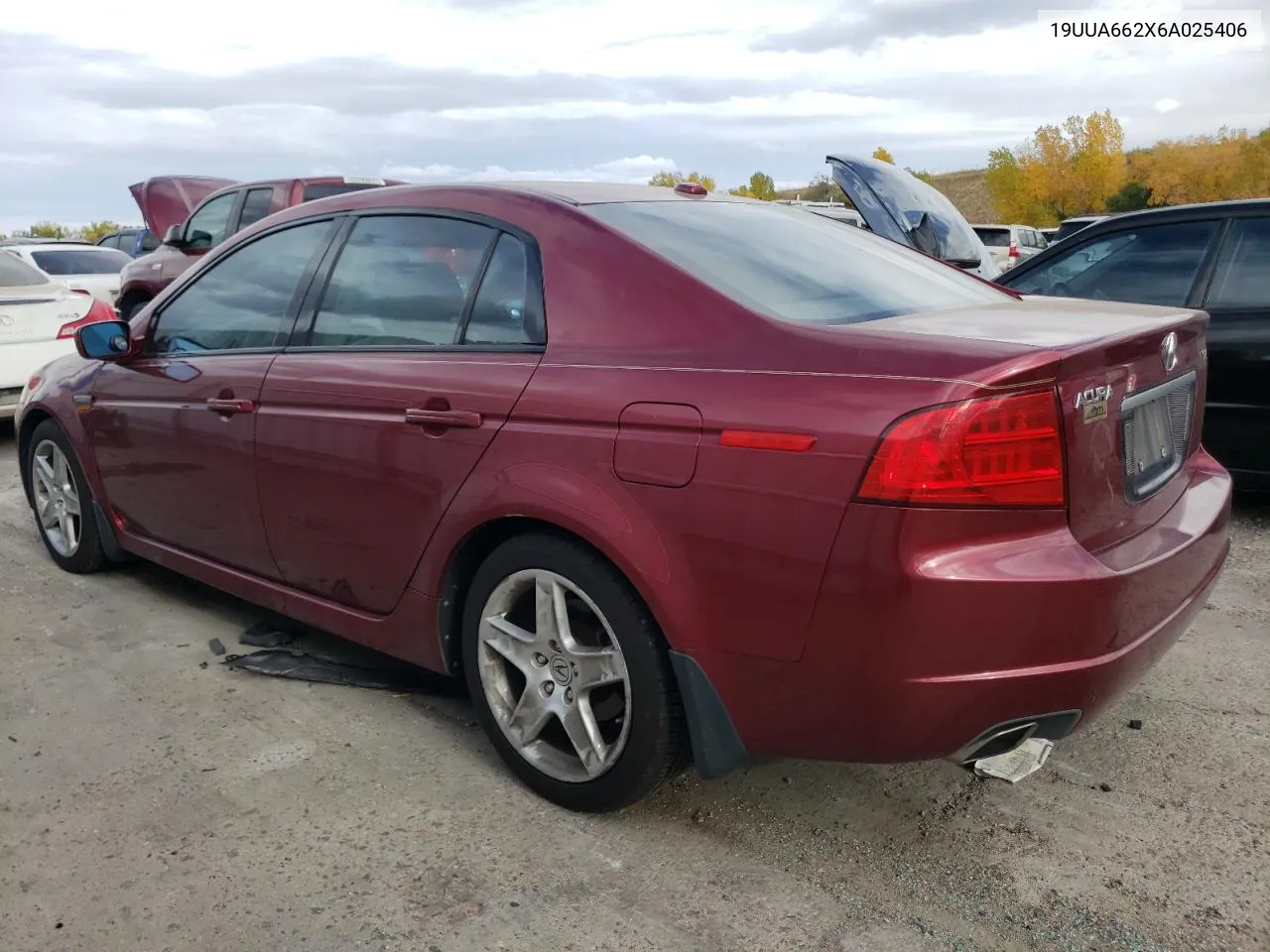 2006 Acura 3.2Tl VIN: 19UUA662X6A025406 Lot: 75816494