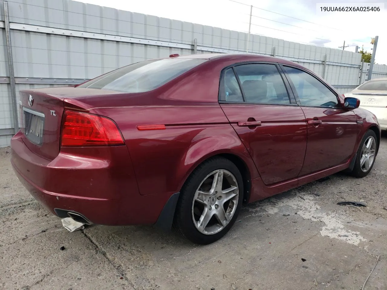 2006 Acura 3.2Tl VIN: 19UUA662X6A025406 Lot: 75816494