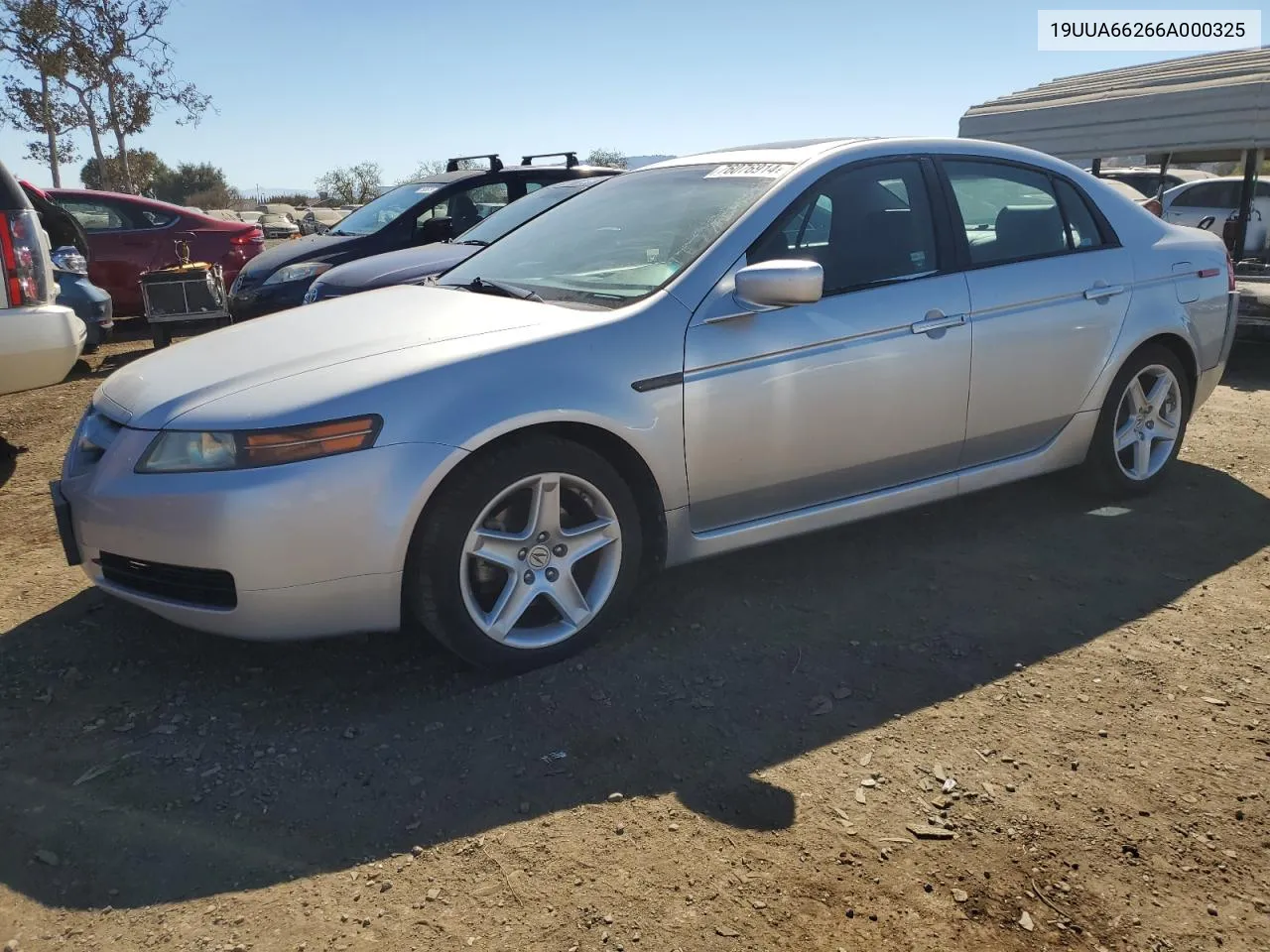 2006 Acura 3.2Tl VIN: 19UUA66266A000325 Lot: 76076914